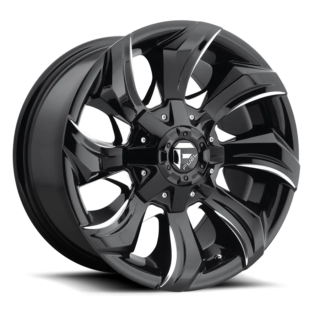 Fuel Stryker [ D571 ] - Gloss Black And Milled 1
