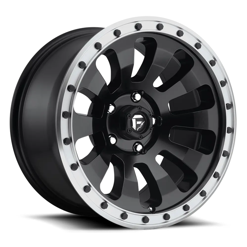 Fuel Tactic [ D629 ] - Black W/ Machined Lip 1