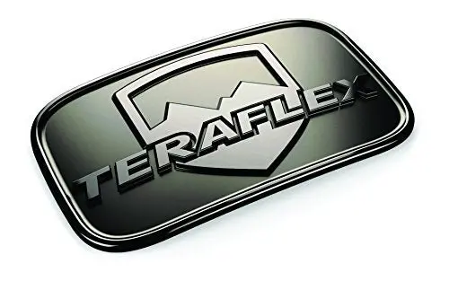 Teraflex 4798000 Black Chrome Jk License Plate Delete Badge Kit, 1 Pack 1