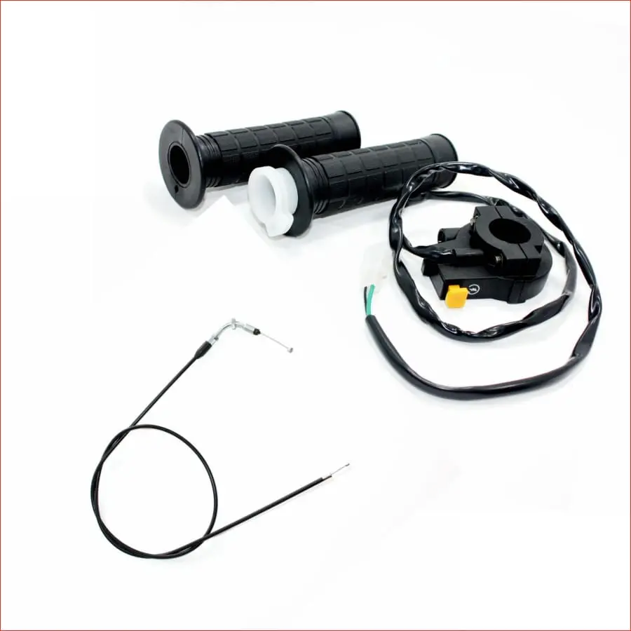 Throttle Housing Handle Grip W/ Kill Switch + Throttle Cable 70Cc 1