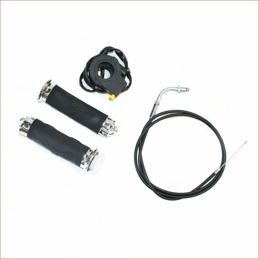 Throttle Housing Handle Grip W/ Kill Switch + Throttle Cable 49Cc 80Cc 1