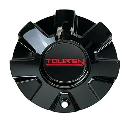 Touren Gloss Black And Red Logo Wheel Center Cap C10326002mb C-216-4 1