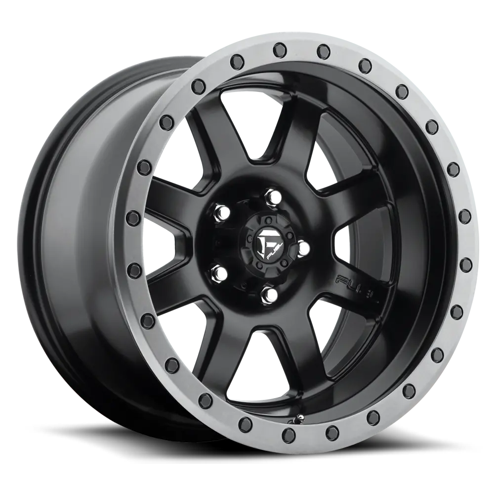 Fuel Trophy [ D551 ] - Matte Black W/ Anthracite Ring 1