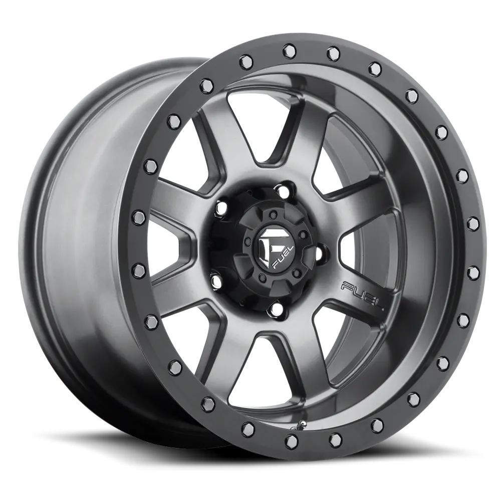 Fuel Trophy [ D552 ] - Matte Anthracite W/ Black Ring 1