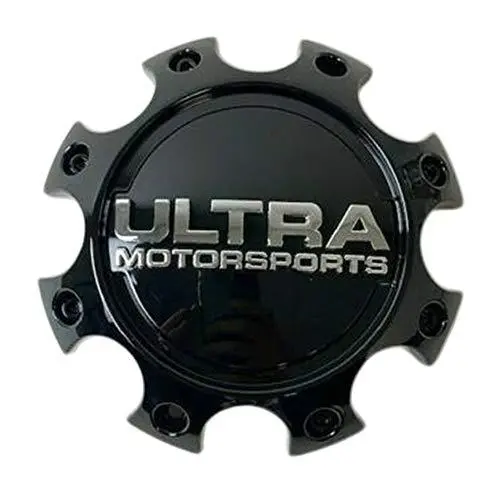Ultra Motorsports Gloss Black Wheel Center Cap 81201765F-6 A89-9770Bk 1