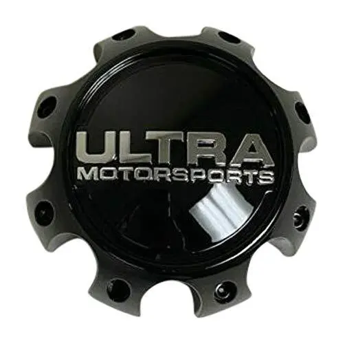 Ultra Motorsports Gloss Black Wheel Center Cap 81211765F-6 A89-9771Bk 1