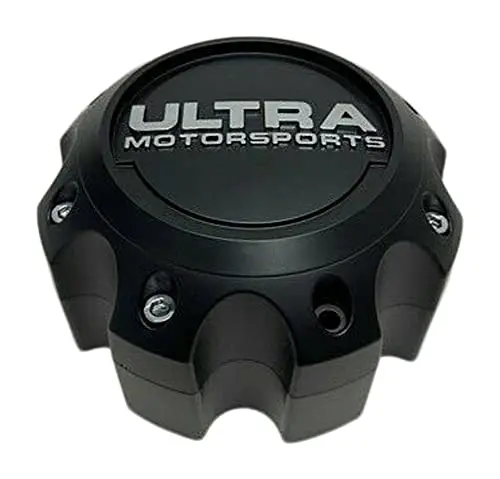 Ultra Motorsports Matte Black Center Cap With 2 Inch Spacer 89-9779 89-9780 C812207 1