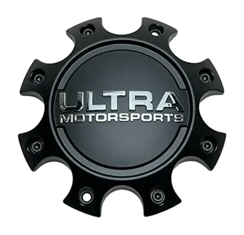 Ultra Motorsports Satin Black Wheel Center Cap 89-9770Sb 81201765F-4 1
