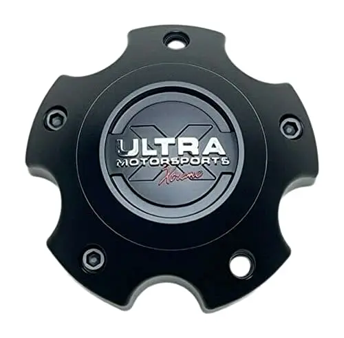 Ultra Motorsports Xtreme Satin Black 5 Lug Wheel Center Cap 89-9755 62741680F-2 1