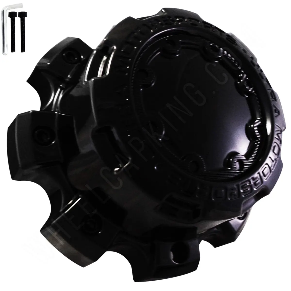Ultra Wheels Gloss Black Custom Wheel Center Caps # 89-9880 (4 Caps) 1