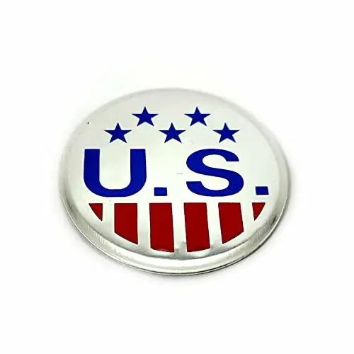 Us Mags 1002-21 Replacement Logo Sticker For 1002-20 Center Cap 37Mm Diameter 1