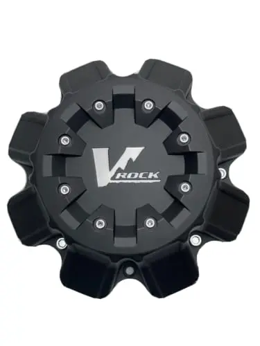 V Rock Wheels Matte Black Wheel Center Cap Vr7-Cap Vr7-Up C055 61209-45 1