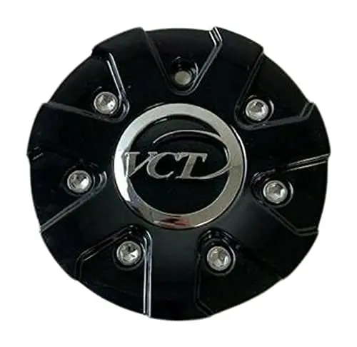 Vct Wheels 73022085F-2 Gloss Black Wheel Center Cap 1