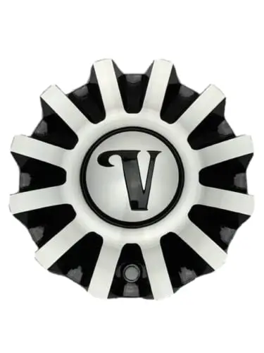 Velocity Black And Machined Wheel Center Cap Csvw24-2A 1