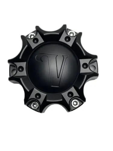 Velocity Matte Black Wheel Center Cap Cbvw6-2P Sj107-19 1