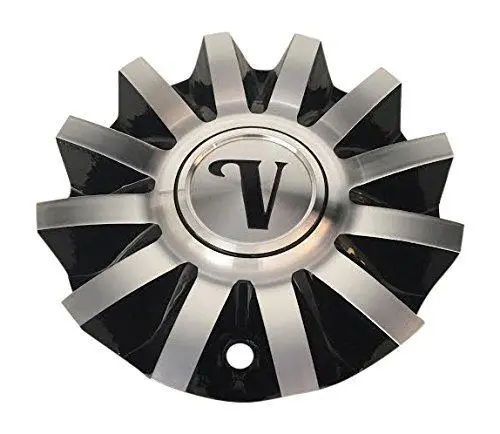 Velocity Wheel Cs420-2A Black And Machined Center Cap 1