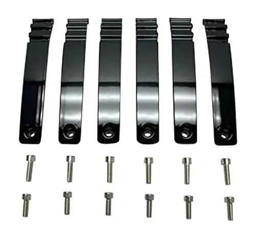 Viscera 777 20 Inch Gloss Black Inserts Set (6 Pcs) Emr0777-2090-Zsj 1