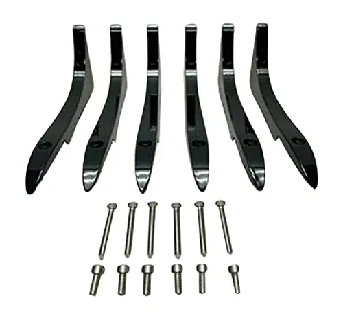 Viscera 778 22 Inch Gloss Black Inserts Set (6 Pcs) Emr0778-2295-Zsj 1