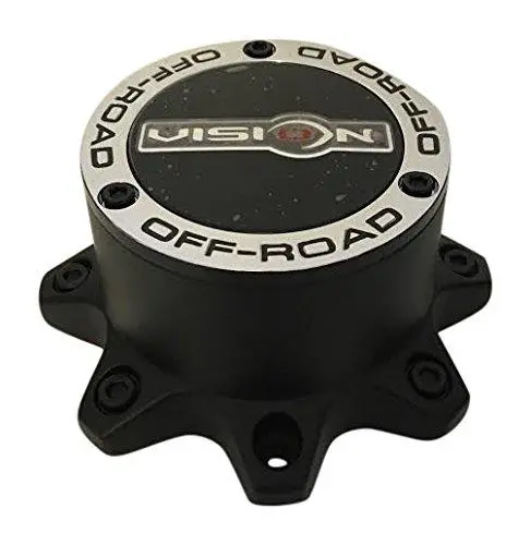 Vision Offroad Wheels C394plmb-8V 8 Lug Matte Black Center Cap 1