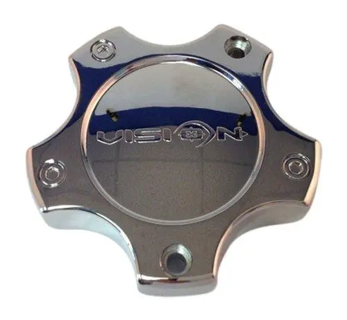 Vision Warrior 375 C375-5C Chrome Wheel Center Cap 1