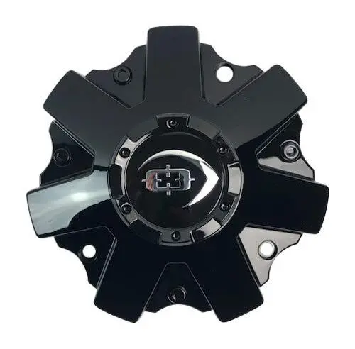 Vision Wheels 411 C411gb Gloss Black 5 And 6 Lug Center Cap 1