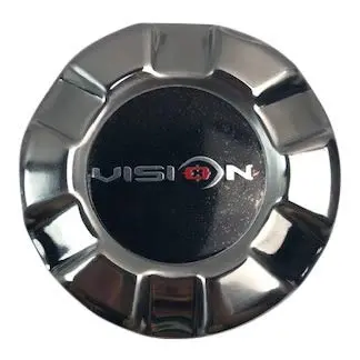 Vision Wheels C171-V02 Stainless Push Thorough Center Cap For 5X5.5 Or 6X5.5 1