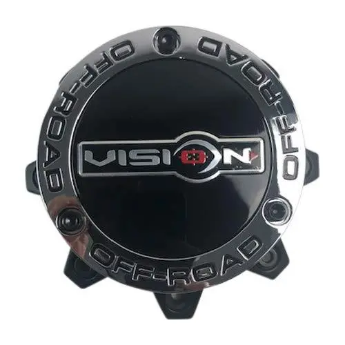 Vision Wheels C394plmb-8V Matte Black Wheel Center Cap 1
