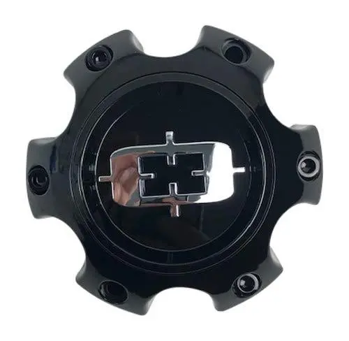 Vision Wheels C415gb-6V 6 Lug Gloss Black Center Cap 1