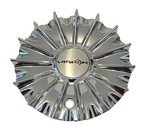 Vision Wheels V454-2090Cap 454-2090Cap Lg0909-57 Chrome Wheel Center Cap 1