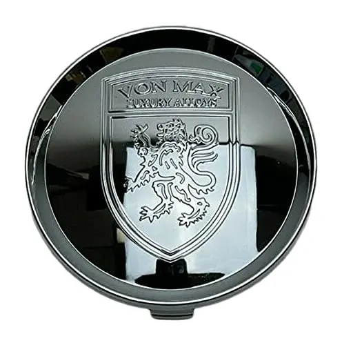 Von Max Luxury Alloys Chrome Snap In Wheel Center Cap C-Vm5-C 1