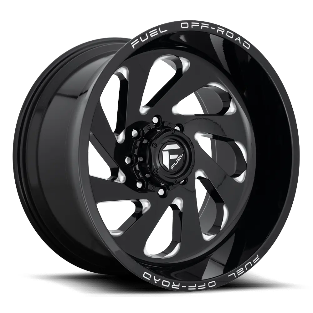 Fuel Vortex [ D637 ] - Gloss Black And Milled 1