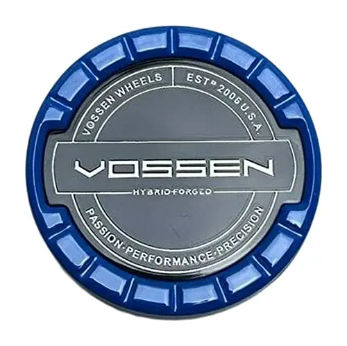 Vossen Hybrid Forged Blue Snap In Wheel Center Cap Vos-3 Fits Hf Series Wheels 1