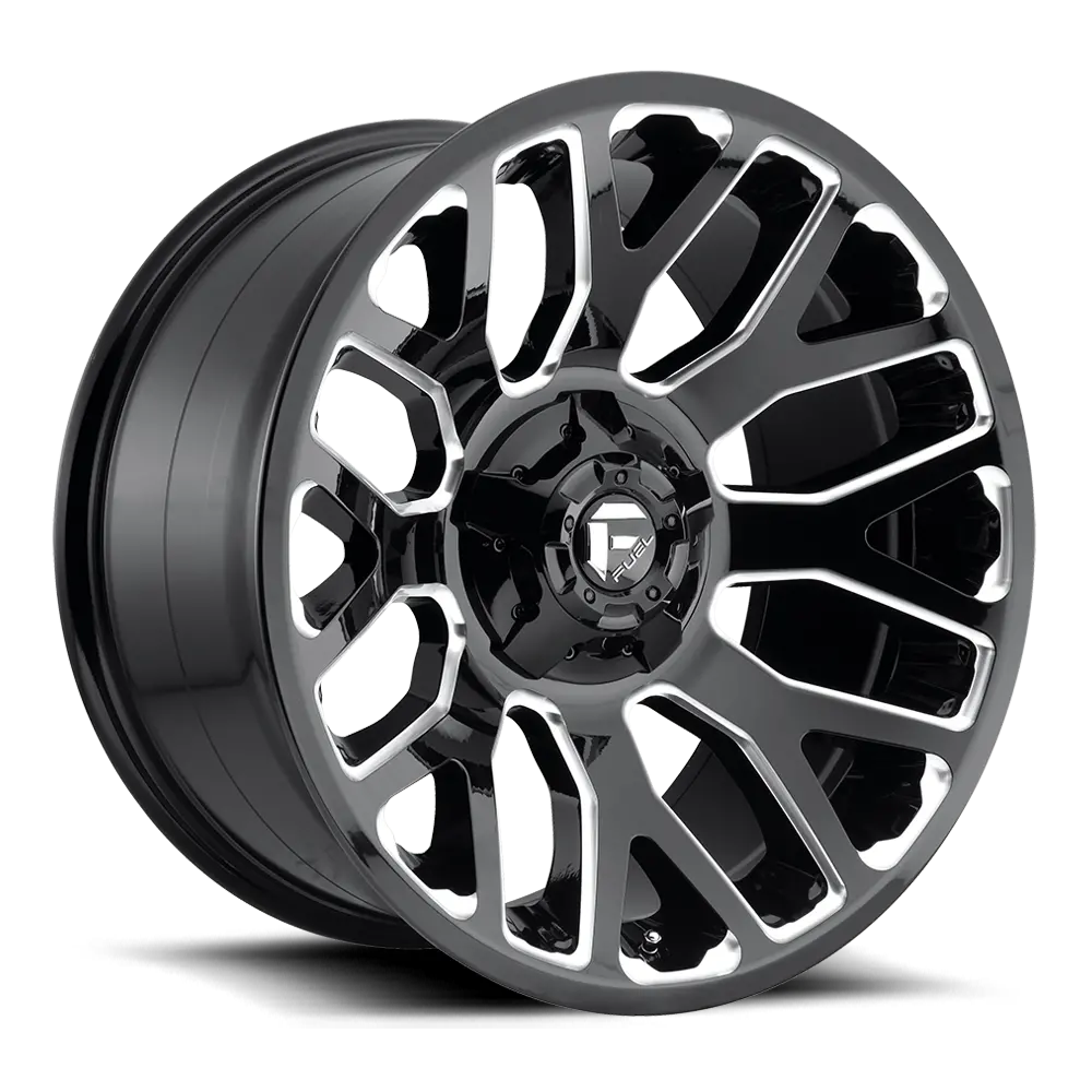 Fuel Warrior [ D607 ] - Gloss Black And Milled 1