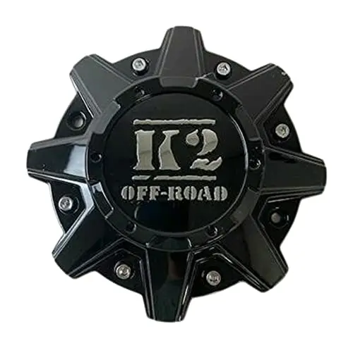 Wheel Center Caps K2 Off-Road Wheels Cw0396 Cw0396-K2 Gloss Black 1