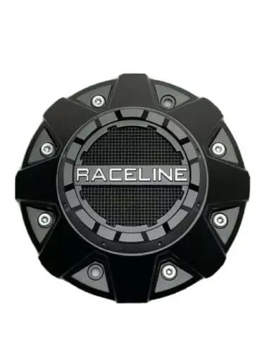 Wheel Center Caps Raceline Matte Black C119e C119a-Sg 1