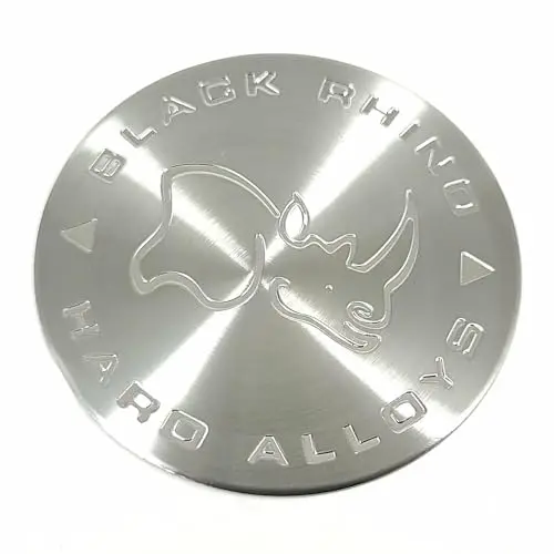 Wheelpros Black Rhino Te80brs Sticker Logo Emblem 80Mm Silver 1