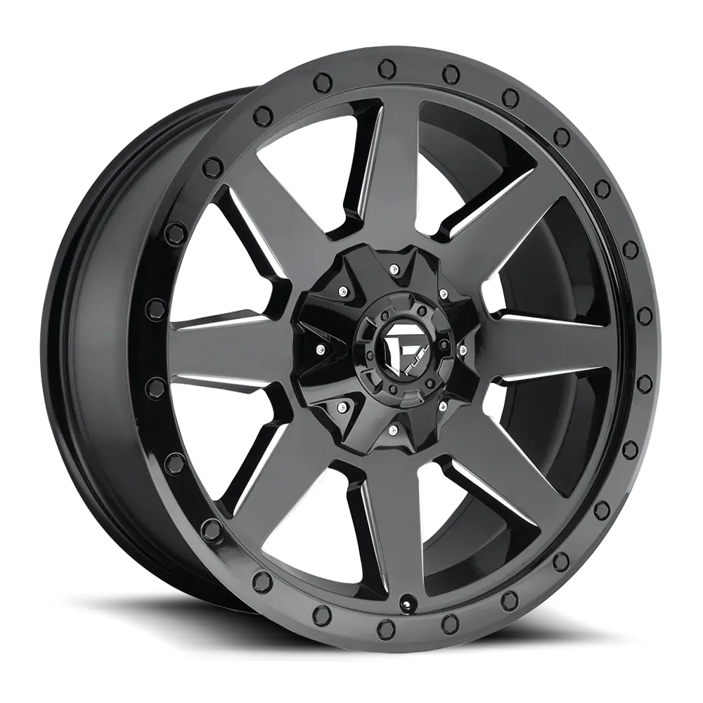 Fuel Wildcat [ D597 ] - Gloss Black And Milled 1
