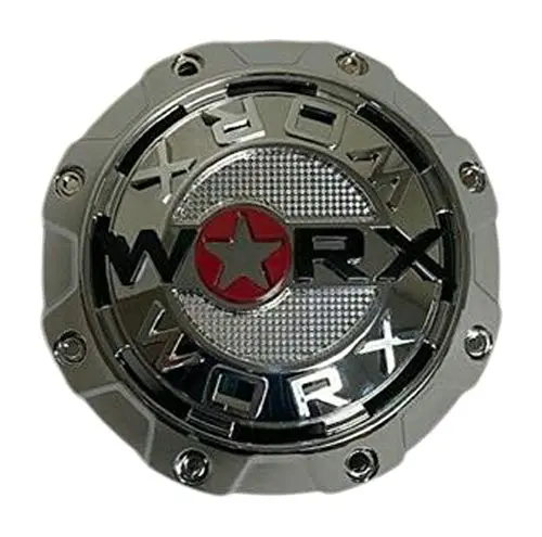 Worx By Ultra 8 Lug Chrome Wheel Center Cap 30171765F-A 1-Inch Spacer 1