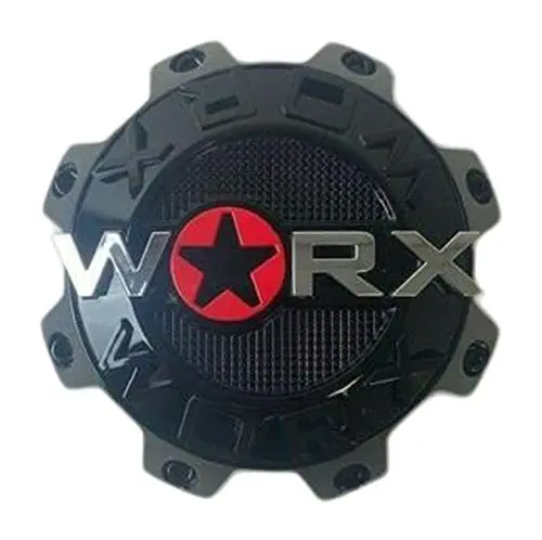 Worx By Ultra 8 Lug Gloss Black Wheel Center Cap 30171765F-A Short Lg1207-40 1