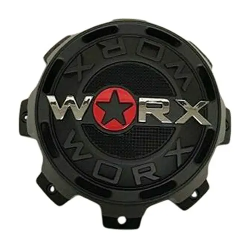 Worx By Ultra 8 Lug Matte Black Wheel Center Cap 30171765F-A Tall Lg1207-40 1