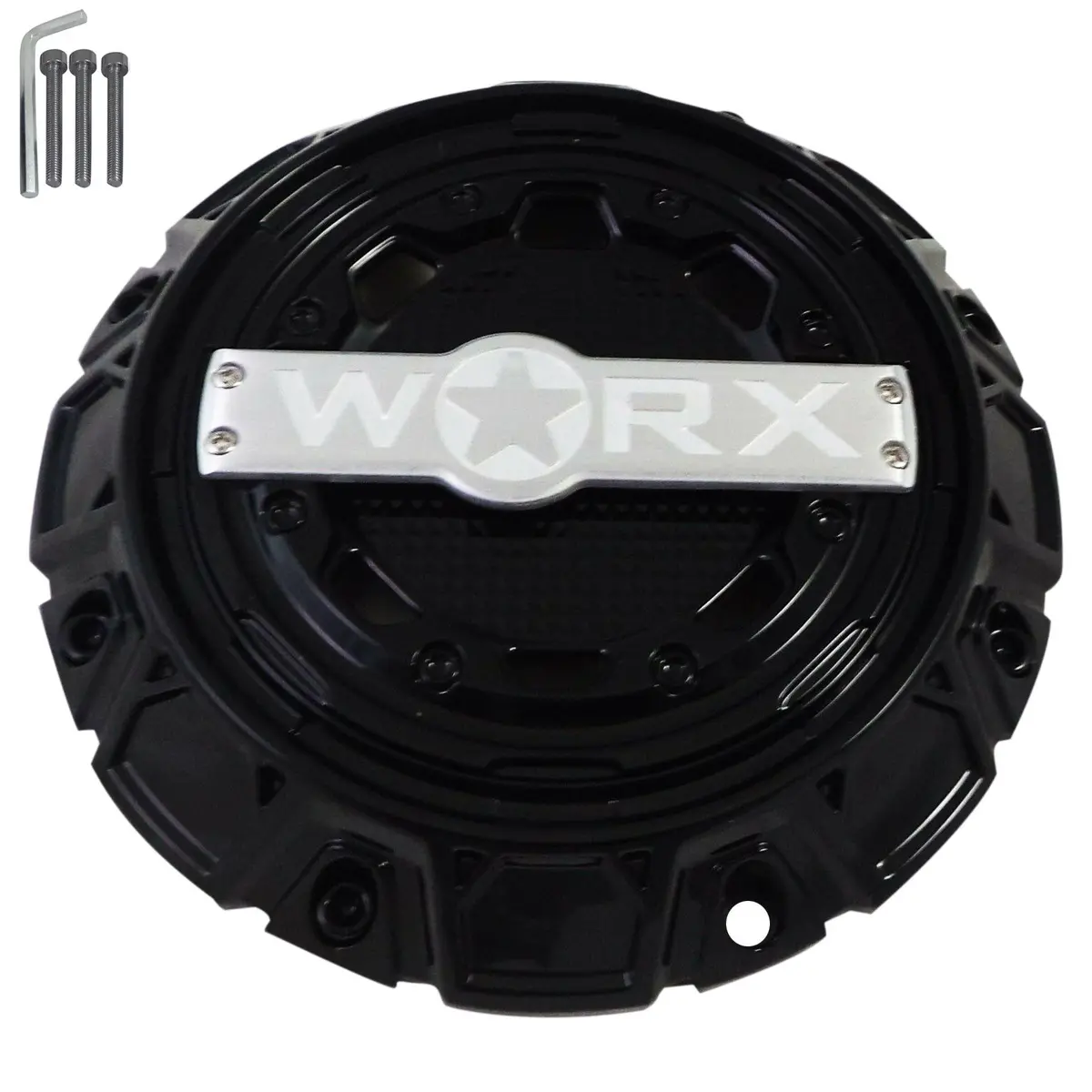 Worx Wheels Gloss Black Custom Wheel Center Cap # Wrx-0056Sb (1 Cap) 1