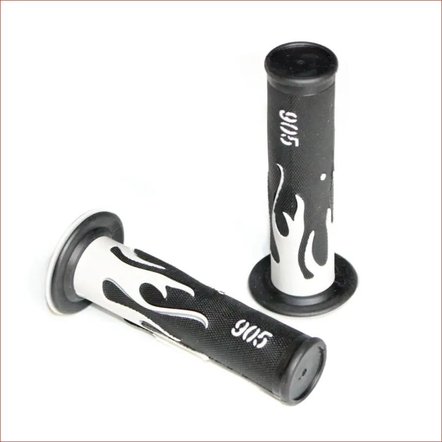 22Mm Flame Hand Grips White 1