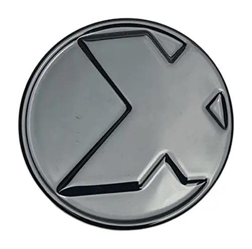 X Wheels 462K67-B Gloss Black Wheel Center Cap White Diamond Str 1