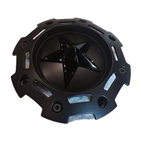 Xd Series Kmc 811 Rockstar 2 Matte Black W Black Star Center Cap Sc-198 Sc-190 1
