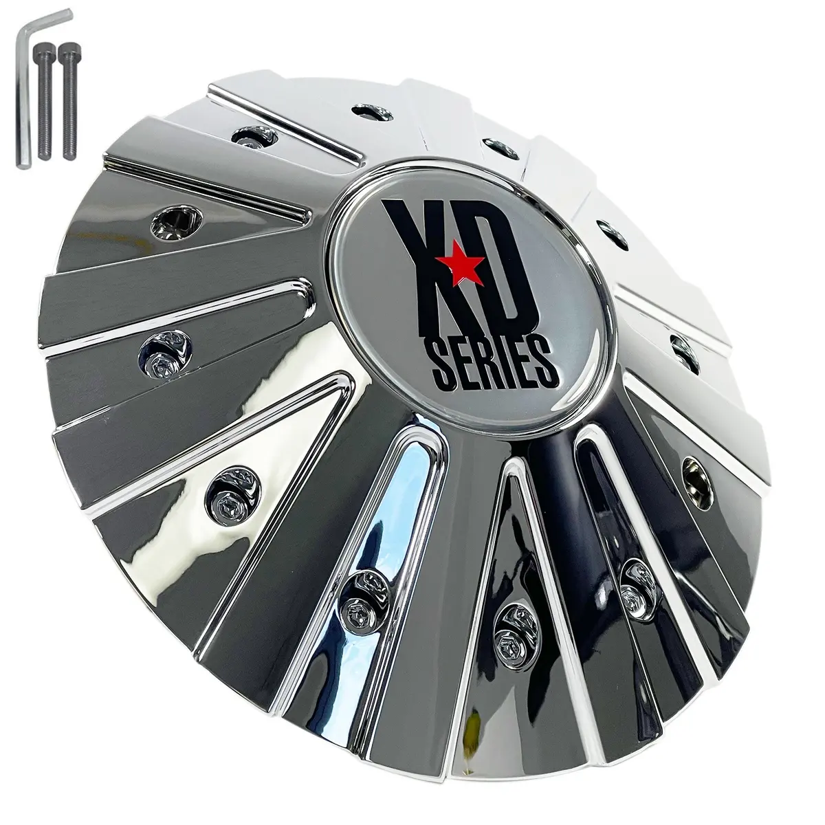 Kmc Xd Series Wheels Chrome Custom Wheel Center Caps # 846L215 (1 Cap) 1