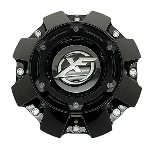 Xf Off-Road Gloss Black Tall Center Cap 1444L227h Ht005-65 1