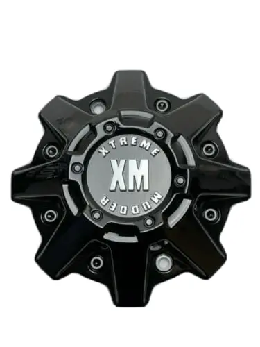 Xtreme Mudder Gloss Black Wheel Center Cap 1103-320-Xm 1