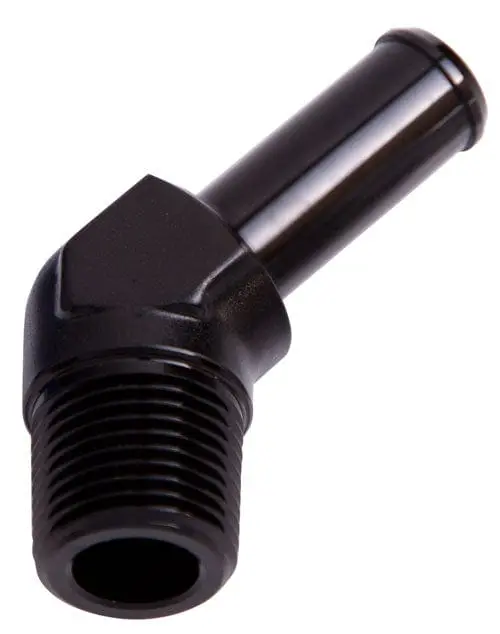 1/8" Npt To 1/4" Barb 45° Adapter – Black Finish (Af845-04Blk) 1