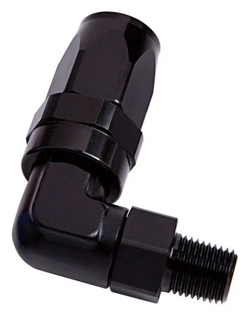 Af829-16-12Blk 3/4" Npt To -16An Swivel 90° Hose Fitting – Black Anodized 1