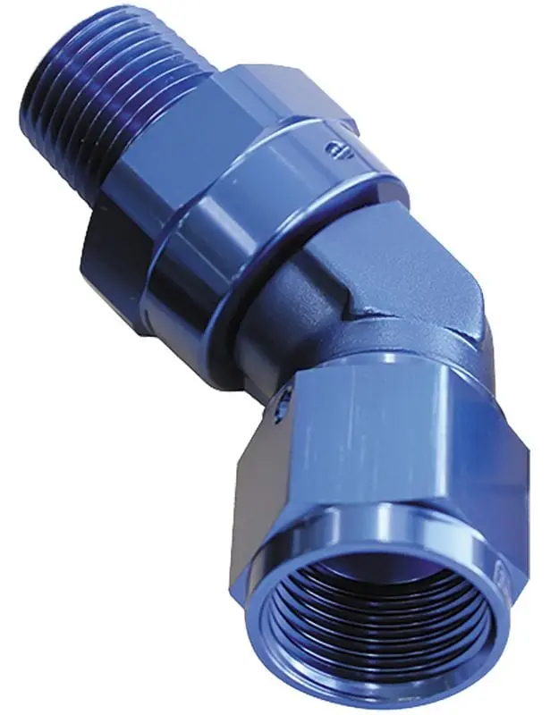 45° Npt-To-An Swivel Adapter – 3/8" Npt To -8An (Af919-08-06) 1